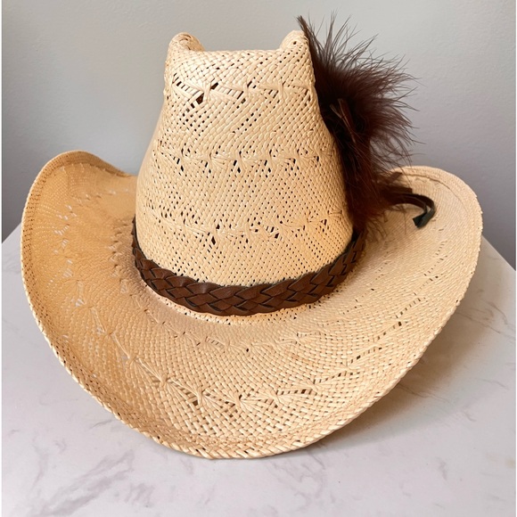Formosan Western Cowboy Cowgirl Country Straw Stetson Hat Men Women Unisex 7 - Picture 4 of 17